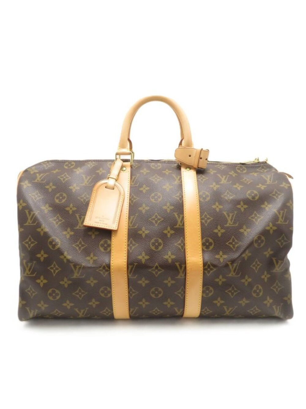 Louis Vuitton Keepall 45 Monogram Boston Bag Canvas Brown